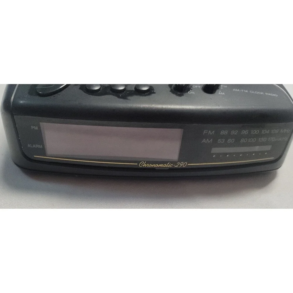 AM/FM Digital LED Clock Radio shak Chronomatic Lot Of 2